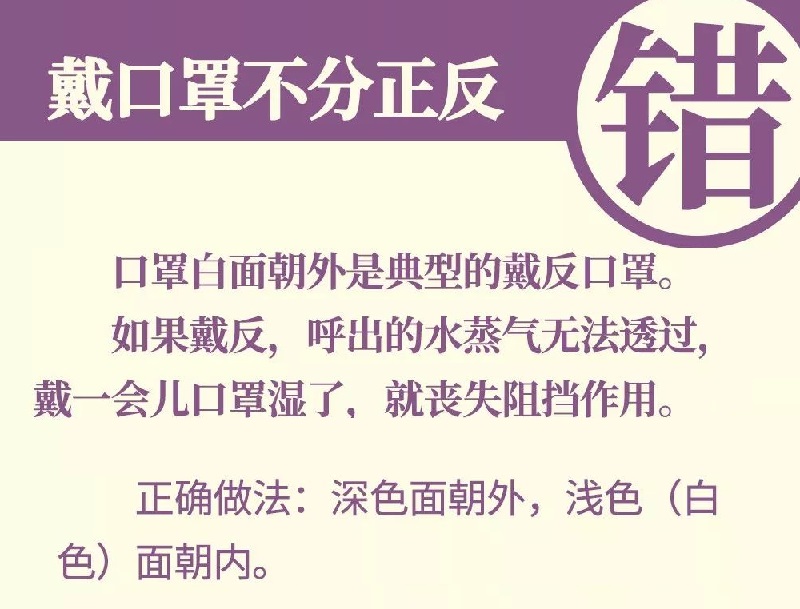 你真的會(huì)戴口罩？口罩的9種錯(cuò)誤戴法，當(dāng)心